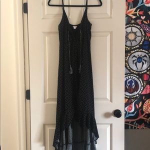 Black with White polka dot dress